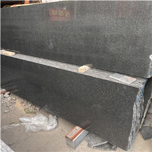 Polished Black Galaxy Granite Slab For Floor Wall Tile Decor