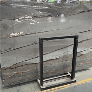 Polished Bvlgari Gold Marble Slabs For Interior Decoration
