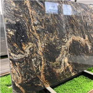 Top Quality Cosmic Gold Granite Slabs For Hotel Wall & Floor