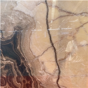 Top Quality Natural Brown Onyx Slab Tiles For Wall Decor
