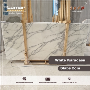 White Karacasu Marble- Mugla White Marble Slabs