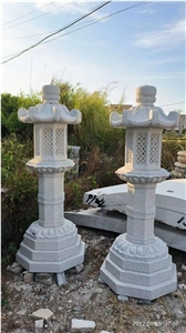 Carved Granite G614 Garden Lantern For Temple Stone Lanterns