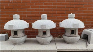 G601 Simple Carving Granite Japanese Lanterns Garden Stone