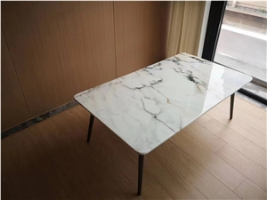 Luxury Hotel Stone Furniture Marble Paonazzo Coffee Table