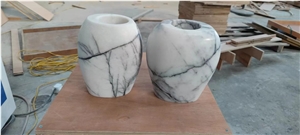 Marble Calacatta Viola Plinth Coffee Table Stone Furnitures