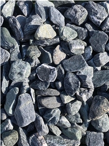 Green Gneiss Pebbles, Gravels And Chrushed Chips