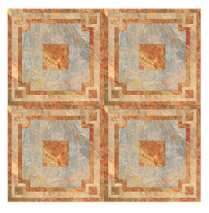 China Van Gogh Emperor Red Yellow Marble Polished Floor Patterns