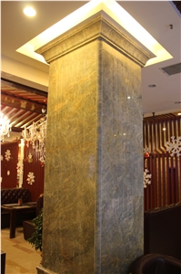 Chinese Rankin Grey Marble Panels For Indoor Columns