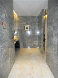 Chinese Rankin Grey Marble Public Toilet Decoration