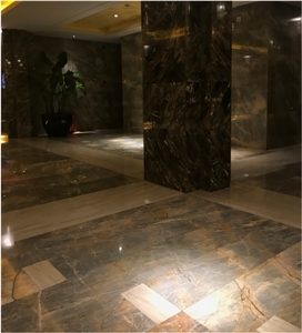 Chinese Rankin Grey Marble Tile For Hotel