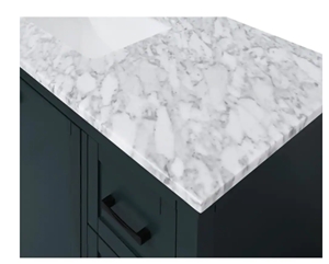 49In Bianco Carrara White Marble Vanity Top With Basin