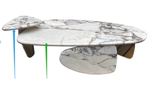 Designer Coffee Table,Elephant White Marble Coffee Table