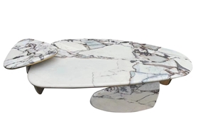 Designer Coffee Table,Elephant White Marble Coffee Table