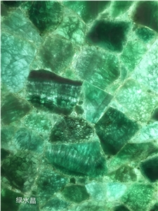 Green Crystal Slab,Green Wall Stone,Green Gemstone