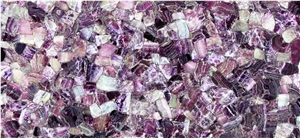 Purple Gemstone Slab, Semiprecious Stone