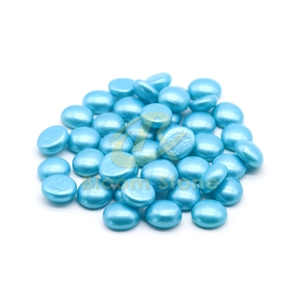 17-19Mm Ocean Blue Spray Colored Glass Beads