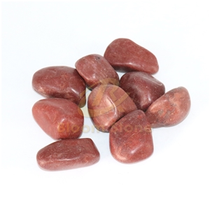 A Grade Polished Red Pebble Stone