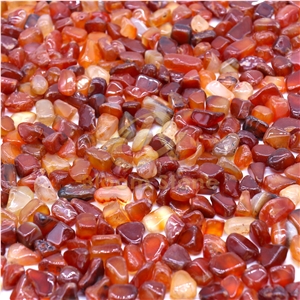 Natural Red Agate For Aqaurium And Home Decoration