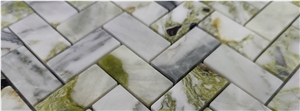Ice Jade Green Marble Mosaic