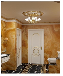 Honey Onyx Bathroom Design