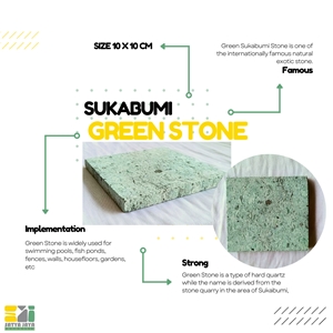Sukabumi Green Stone Tiles- Green Sukabumi Stone Wall Tiles