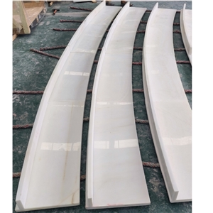 Wholesale  Sichuan White Marble Bullnose Stpes And Risers