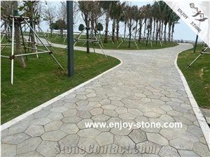 Flagstone Volcanic Stone Sawn Cut Park Walkway Paver