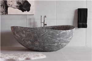 China Juparana Granite Freestanding Bathtub
