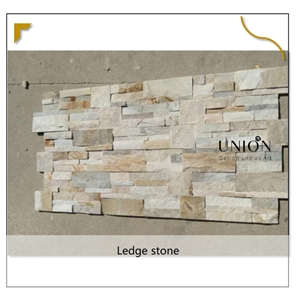 UNION DECO Beige Culture Stone Thin Stacked Stone Veneer