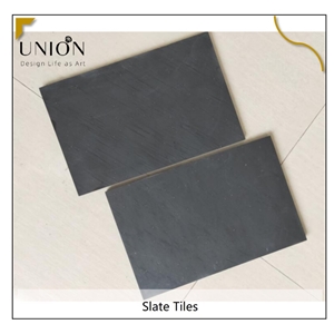 UNION DECO Black Slate Natural Split Face Wall Floor Tile