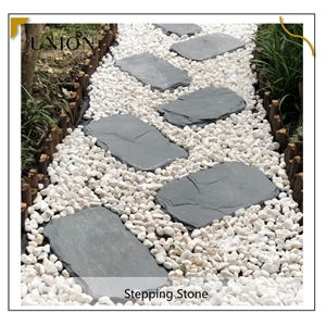 UNION DECO Black Slate Paving Stone Garden Stepping Stone