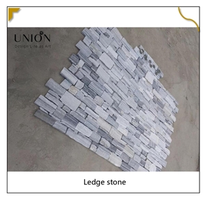 UNION DECO Cloudy Grey Wall Cladding Cement  Stone With Mesh