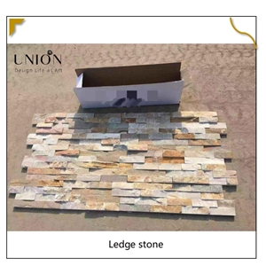 UNION DECO P014 Natural Split Face Beige Slate Stone Panel