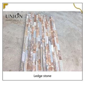 UNION DECO P014 Natural Split Face Beige Slate Stone Panel