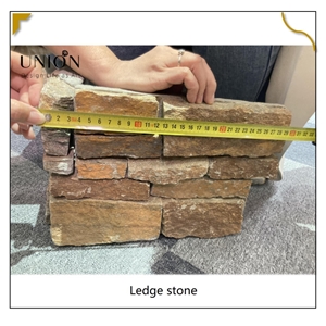UNION DECO Rusty Quartzite Stacked Stone For Wall Cladding