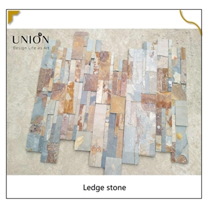 UNION DECO Slate Stacked Ledge Stone Wall Cladding Panels