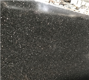 A Grade Polished Black Galaxy Slabs