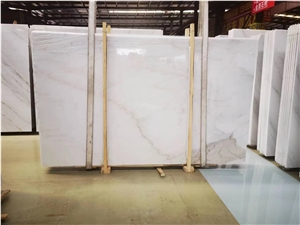 China White Marble Slabs Guangxi Cararra White