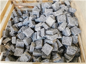 G684 Black Granite Cobble Setts Tumbling Cobblestone Pavers