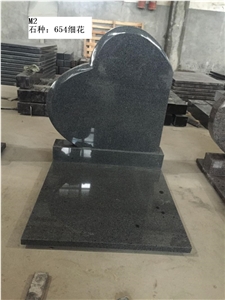 Granite Heart Tombstone, Heart Headstone