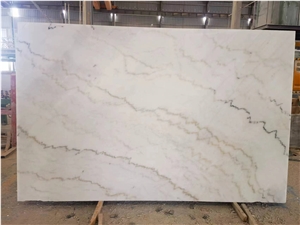 Guangxi White Marble Slabs China White Big Slabs Stock