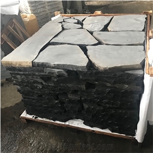 Hainan Black Basalt Factory Supply Stepping Stone Flagstone