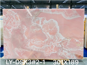 Iran Pink Onyx Big Slabs Wall Tiles