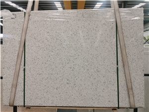 White Color Artificial Stone Precast Terrazzo Slabs
