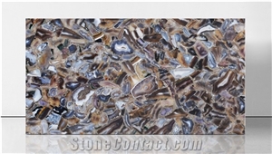 Agate Blue Silk Semiprecious Stone Slabs