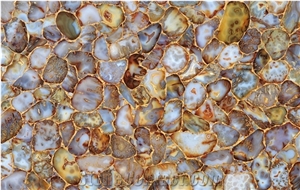 Agate Gold Carnelian Gemstone Semiprecious Stone Slabs