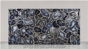 Agate Grey Natural Semiprecious Stone Slabs