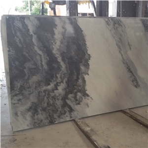 China Cloudy Grey Marble Slab