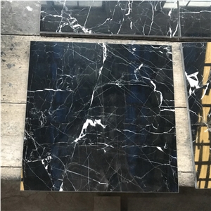 China Nero Marquina Marble Tile