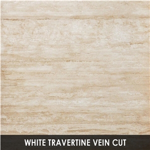 White Travertine, Light Travertine Cross Cut - Slabs